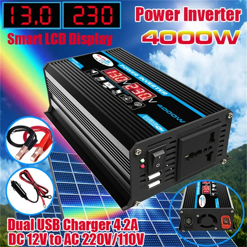 12V to 110V/220V Solar Panel System 4000W Inverter Kit by 54 Energy - Renewable Energy Store