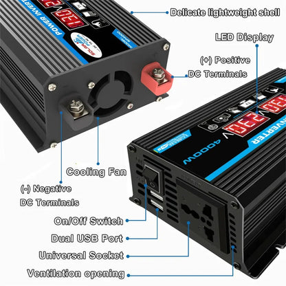 12V to 110V/220V Solar Panel System 4000W Inverter Kit by 54 Energy - Renewable Energy Store