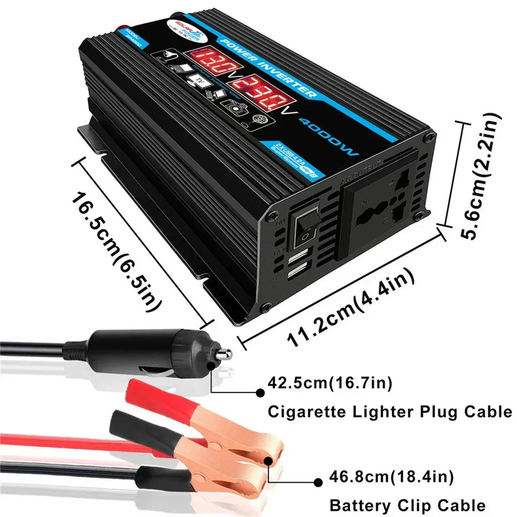 12V to 110V/220V Solar Panel System 4000W Inverter Kit by 54 Energy - Renewable Energy Store