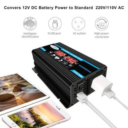 12V to 110V/220V Solar Panel System 4000W Inverter Kit by 54 Energy - Renewable Energy Store
