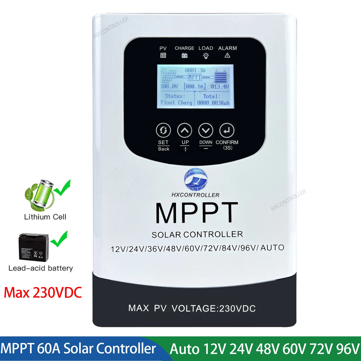 12V to 96V MPPT Solar Charge Discharge Controller 50A 80A by 54 Energy - Renewable Energy Store