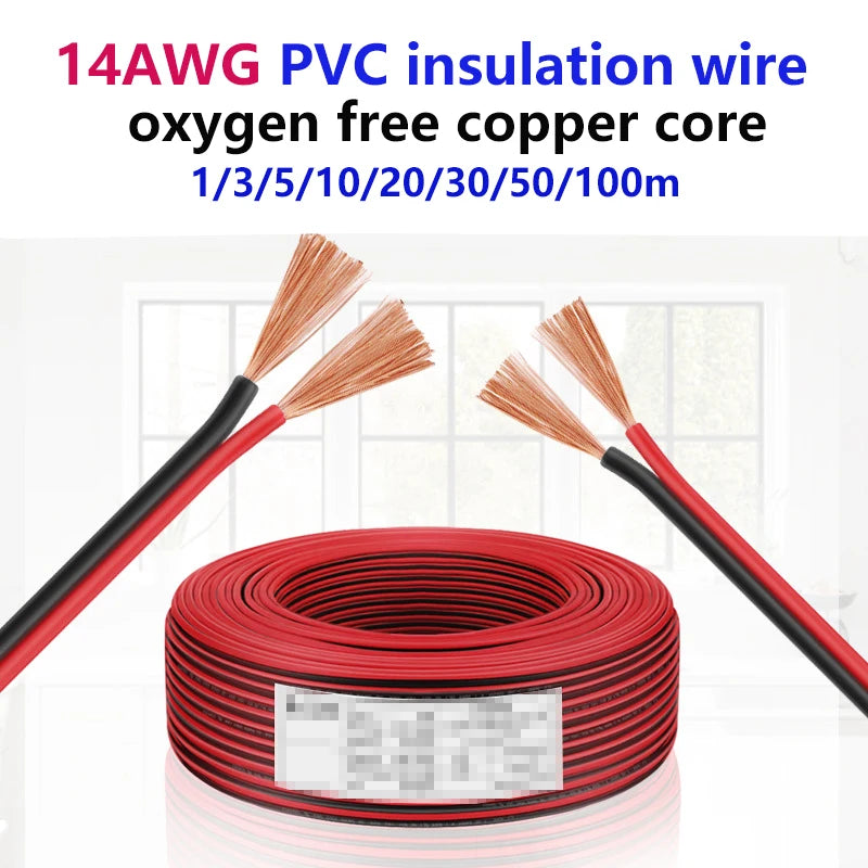 14 AWG Gauge Copper Cables 2Core PVC Insulated Wires by 54 Energy - Renewable Energy Store