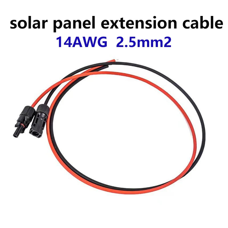 14AWG 2.5mm2 Solar Panel Extension Tinned Copper Wires by 54 Energy - Renewable Energy Store
