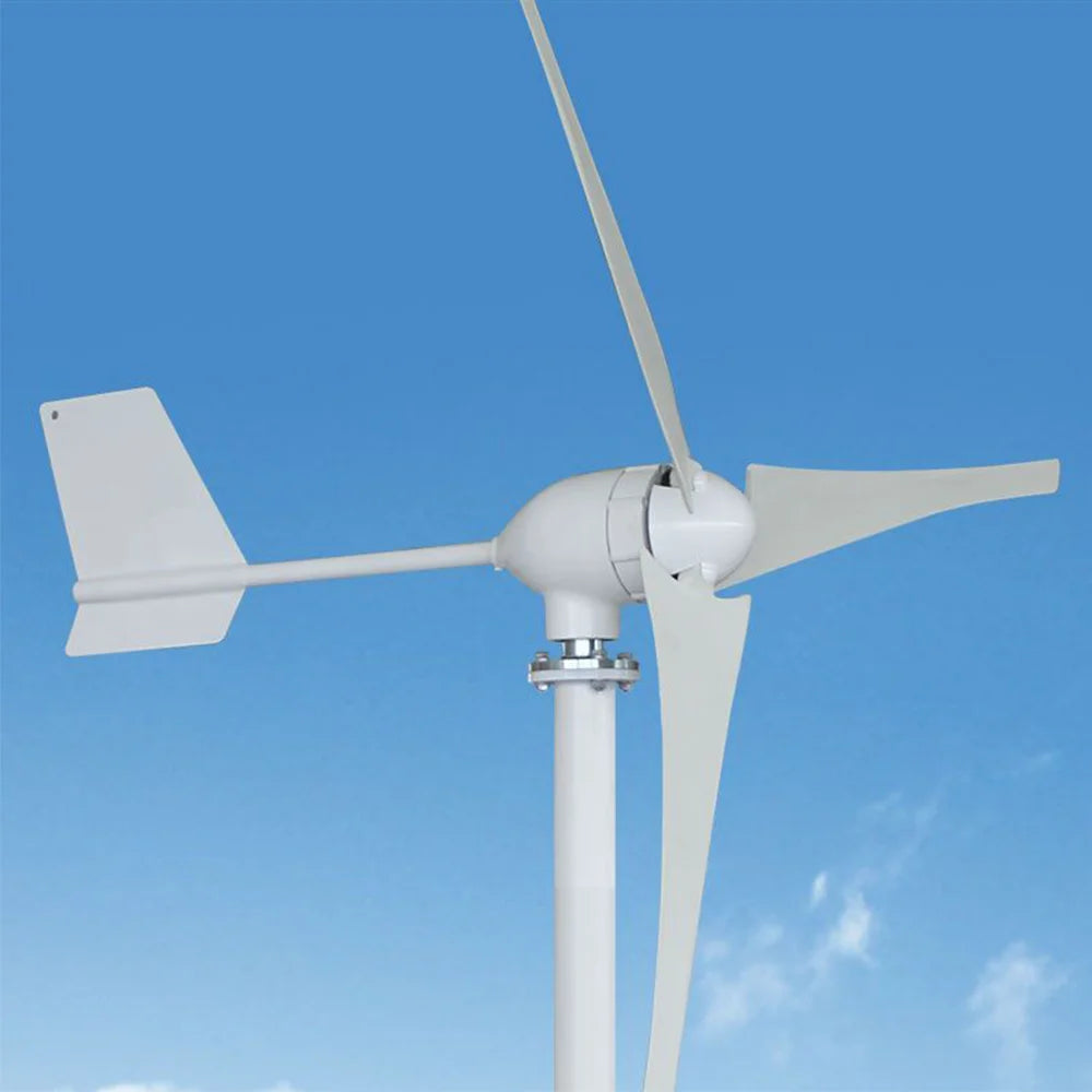1500W 12V/24V/48V 3 Nylon Fiber Blade Wind Turbines Generator Horizontal Power Windmill Energy Turbines Charge Fit for Home by 54 Energy - Renewable Energy Store