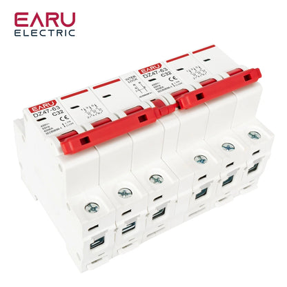 1P+1P 2P+2P 3P+3P 4P+4P MTS AC Double Alimentation Commutateur de Transfert Manuel Disjoncteur Verrouillé sur Rail DIN Disjoncteur d'Isolement MCB