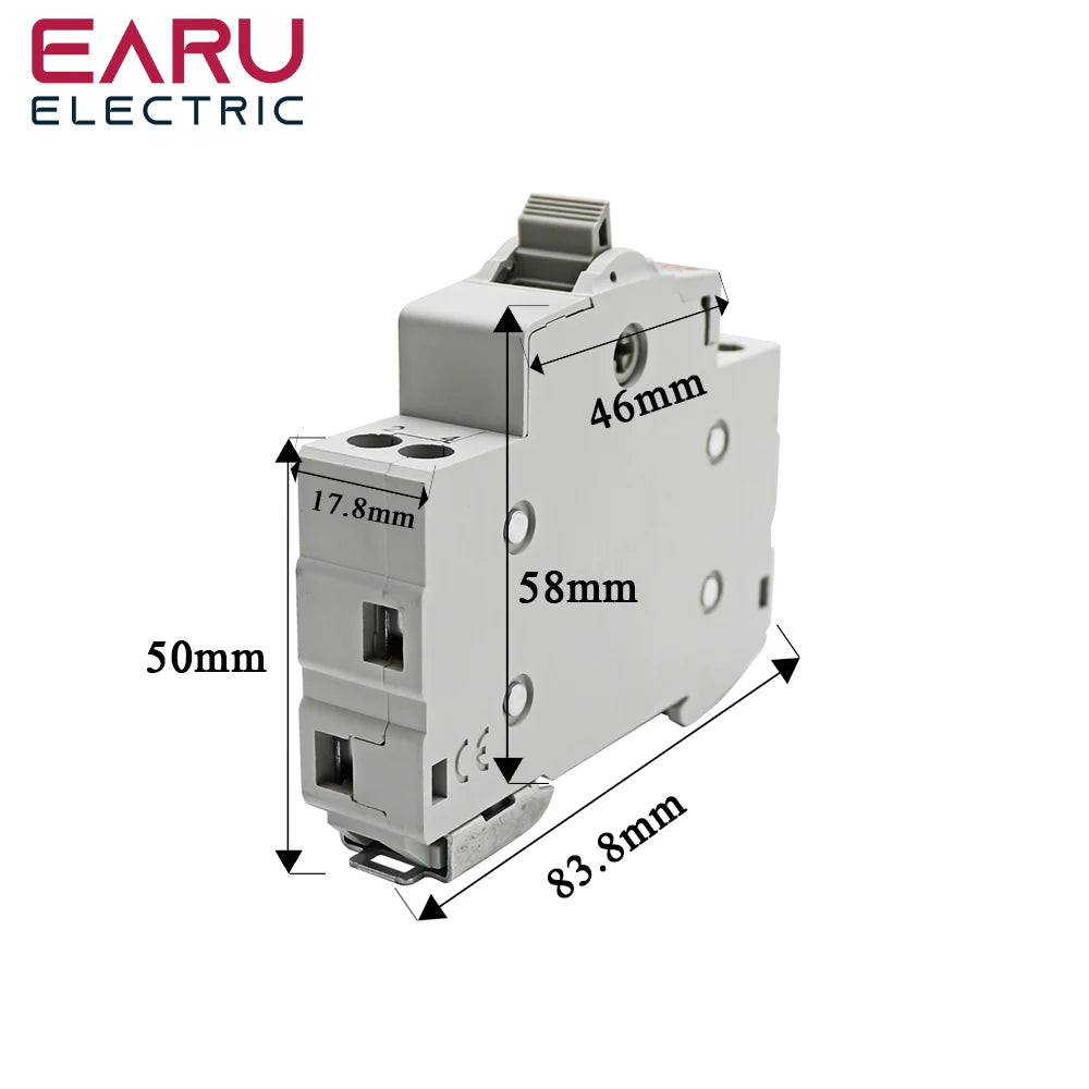 1P 40A 63A MTS Dual Power Manual Transfer Interlock Circuit Breaker Din Rail Isolating Discounnecting Switch by 54 Energy - Renewable Energy Store