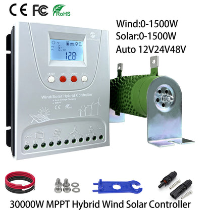2000W 12V 24V 48V MPPT Hybrid Solar Controller With WIFI LCD Display by 54 Energy - Renewable Energy Store