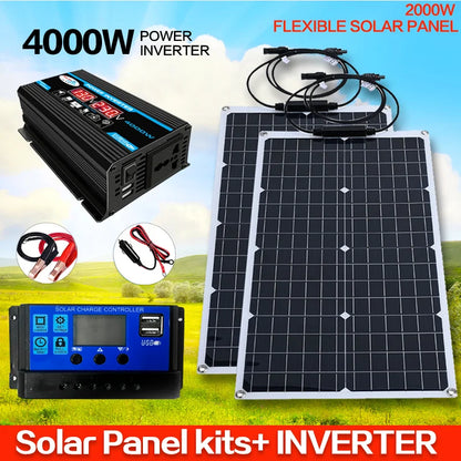 2000W Solar Energy System with 4000W Inverter and Controller by 54 Energy - Renewable Energy Store