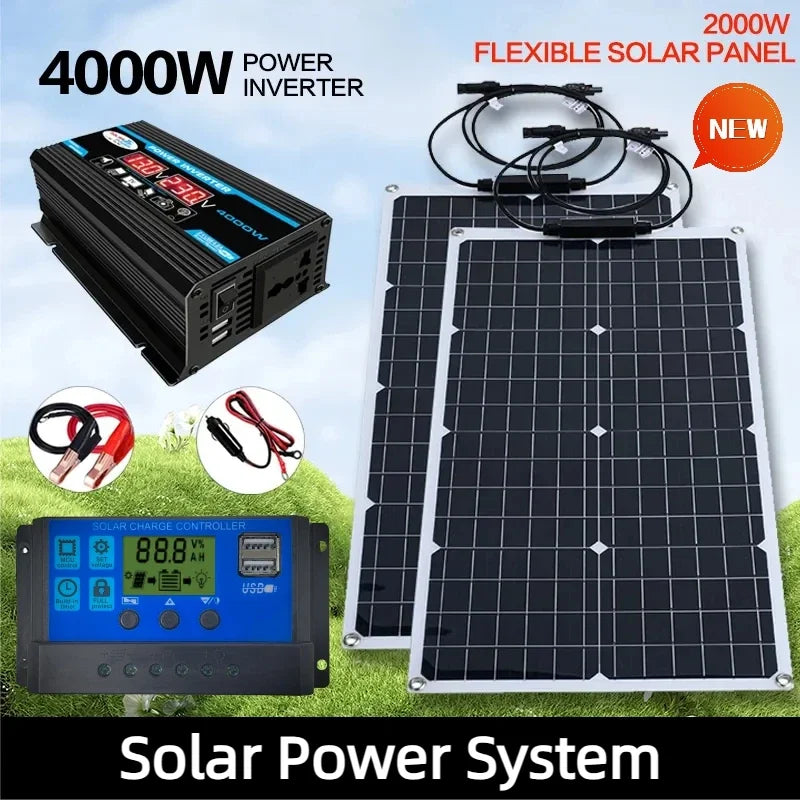 2000W Solar Energy System with 4000W Inverter and Controller by 54 Energy - Renewable Energy Store