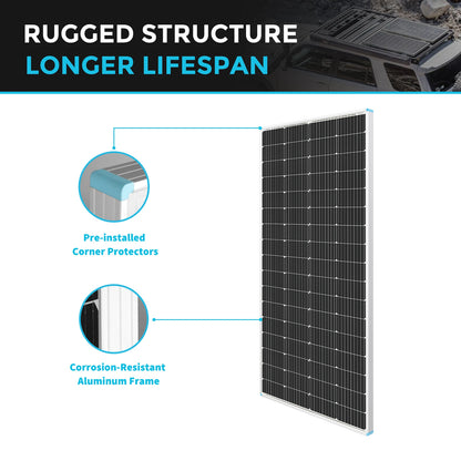 200W 12V Mono Solar Panel 200 Watt 12 Volt for Home Garden by 54 Energy - Renewable Energy Store