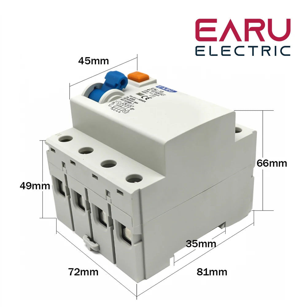 2P 4P 10/30/100/300mA Type AC RCCB RCD ELCB Electromagnetic Residual Current Circuit Breaker Differential Breaker Safety Switch by 54 Energy - Renewable Energy Store