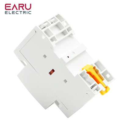 2P AC 110V 220V 50/60Hz 16A 20A 25A 32A 50A 40A 63A Din Rail Household Modular Contactor Switch Controller DIY Smart Home Hotel