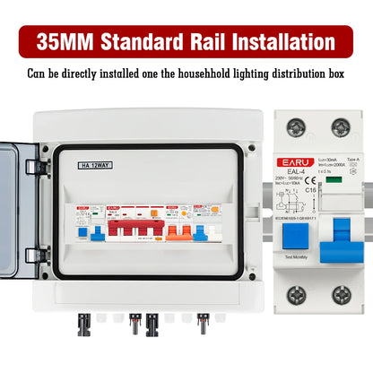 Disyuntor 2P AC230V 20A/25A/32A 30mA RCBO Tipo A L7-Arquitectura Curva de protección contra fugas B/C Características de disparo