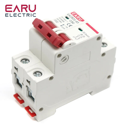 2P DC 1000V MCB Solar Mini Circuit Breaker Overload Protection Switch 6A 10A 16A 20A 25A 32A 40A 50A 63A DC1000V Photovoltaic PV by 54 Energy - Renewable Energy Store