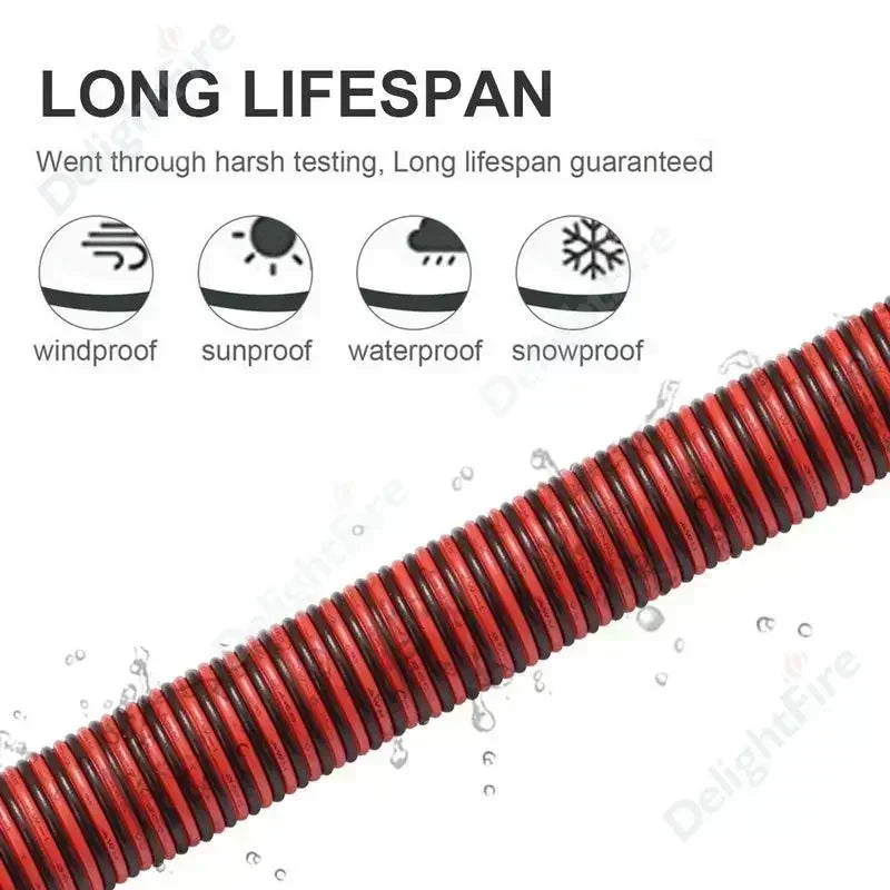 2Pin LED Extension Cable 28 26 24 22 20 18 16 AWG Red Black Tinned Copper 12V Wire by 54 Energy - Renewable Energy Store