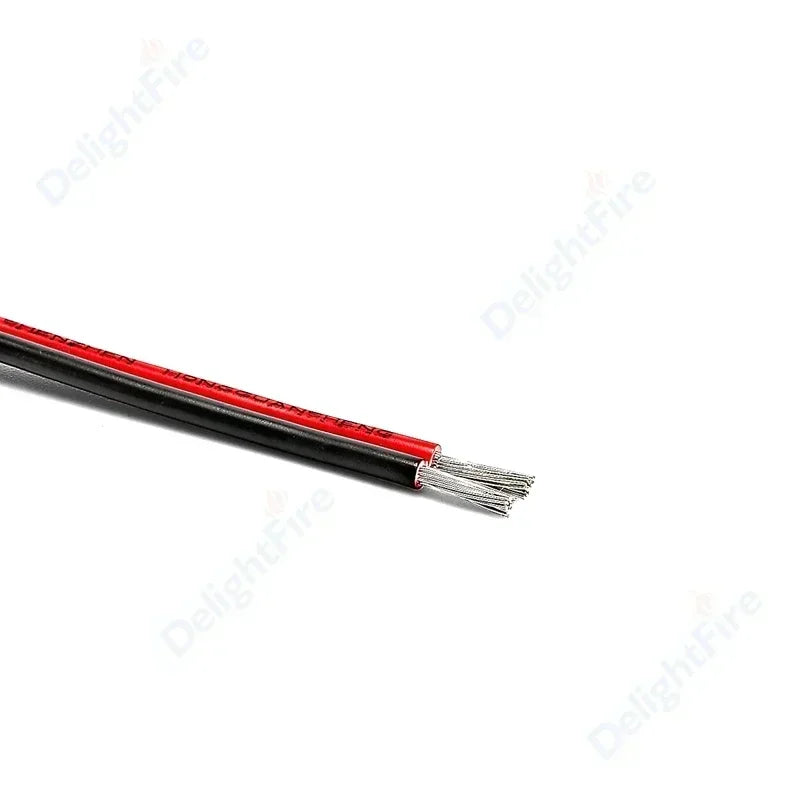 2Pin LED Extension Cable 28 26 24 22 20 18 16 AWG Red Black Tinned Copper 12V Wire by 54 Energy - Renewable Energy Store