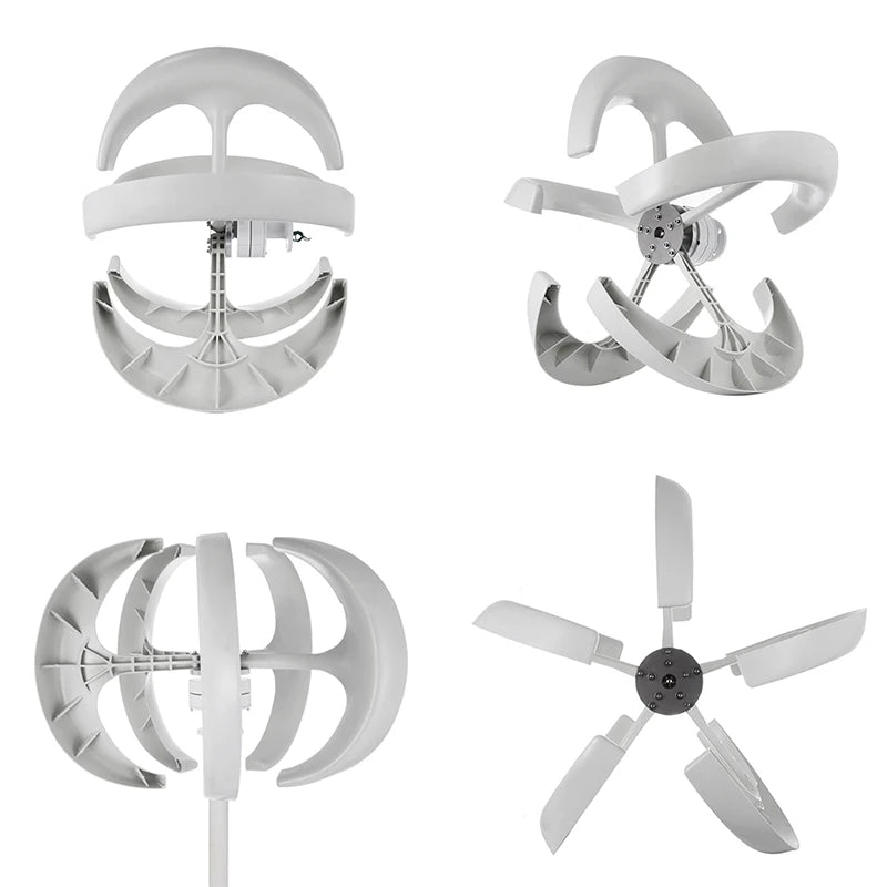 3000W 2000W 1000W 12V 24V 48V Wind Turbine Generator Vertical Axises Windmill For Residential Household Streetlight Mppt Control - 54 Energy - Renewable Energy Store