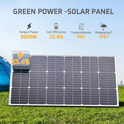 3000W Glass Rigid Solar Panel Kit 18V High Efficiency Monocrystalline by 54 Energy - Renewable Energy Store