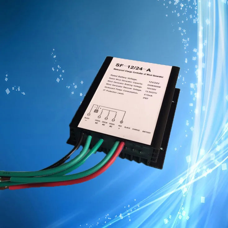 300W-600W Wind Turbine Charge Controller, 12V/24V Automatically Distinguish Waterproof IP67 Wind Power Generator Regulator - 54 Energy - Renewable Energy Store