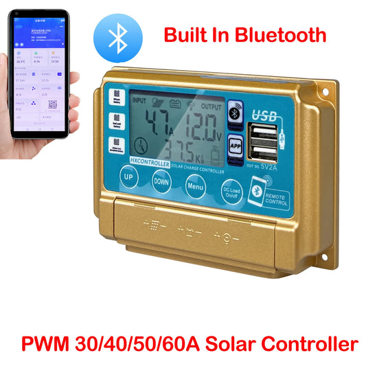 30A/40A/50A 60A Solar Panel Charge Controller With Bluetooth by 54 Energy - Renewable Energy Store
