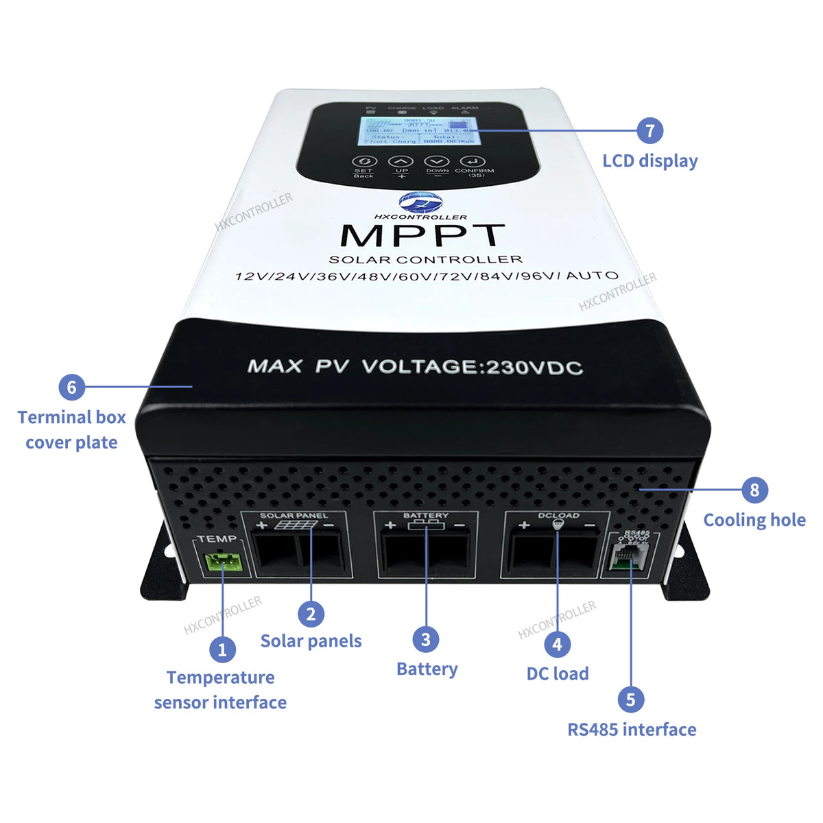 30A 40A 60A 80A MPPT Solar Charge Controller 230VDC WIFI APP by 54 Energy - Renewable Energy Store