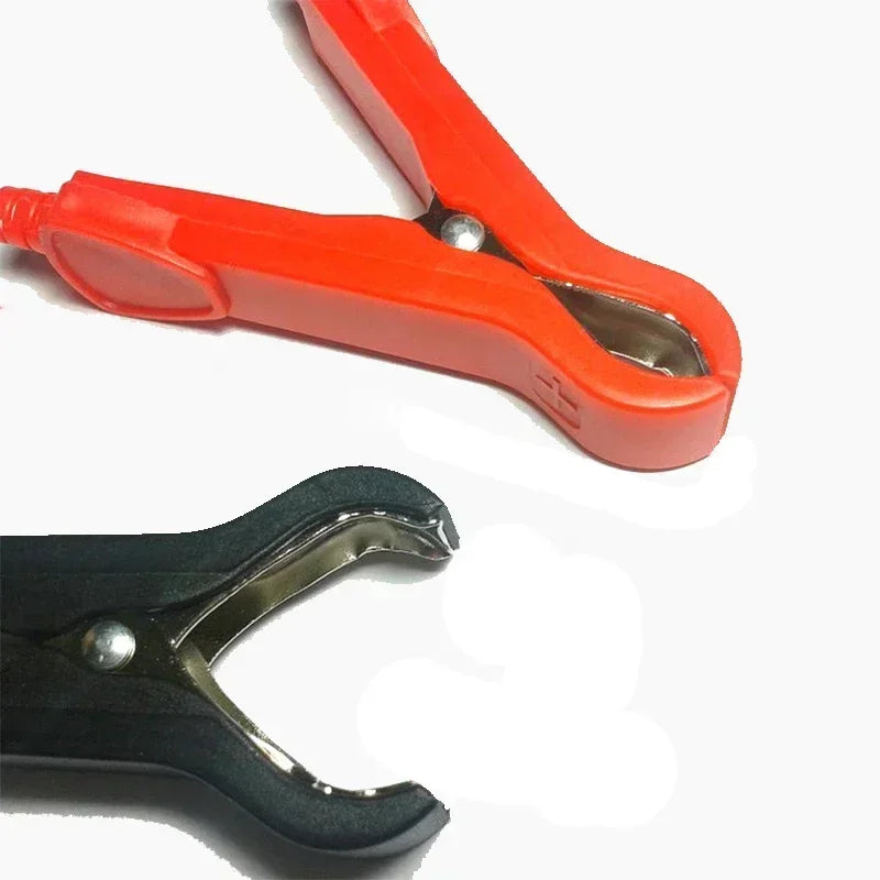 1 Pair 35A 75mm Red Black Crocodile Alligator Clips PVC Insulated by 54 Energy - Renewable Energy Store