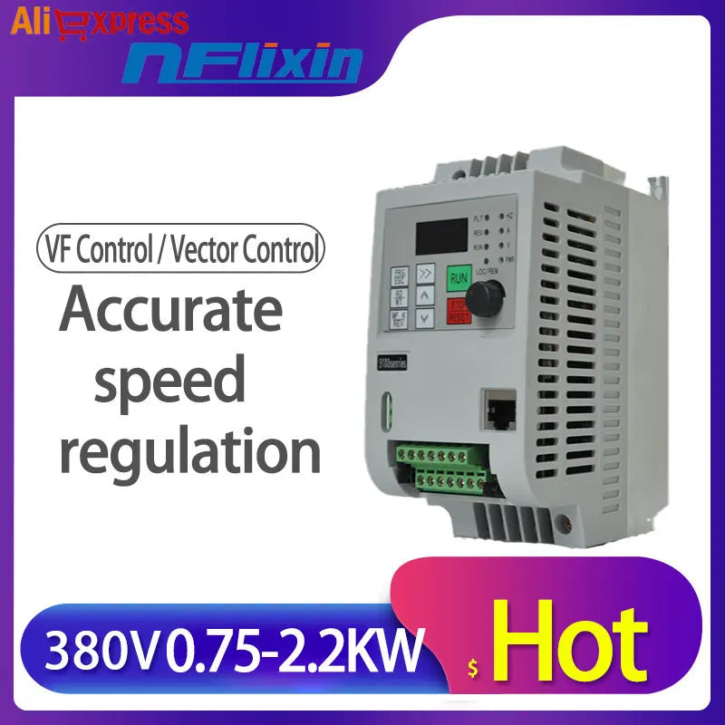 380V 5.5kw VFD Variable Frequency Inverter for Motor Speed Control Converter by 54 Energy - Renewable Energy Store