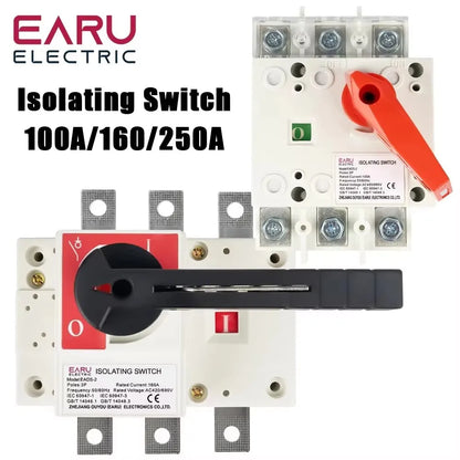 Sectionneur de charge 3P AC420/690V 100A 160A 250A, interrupteur à couteau, disjoncteur triphasé, interrupteur de transfert en armoire