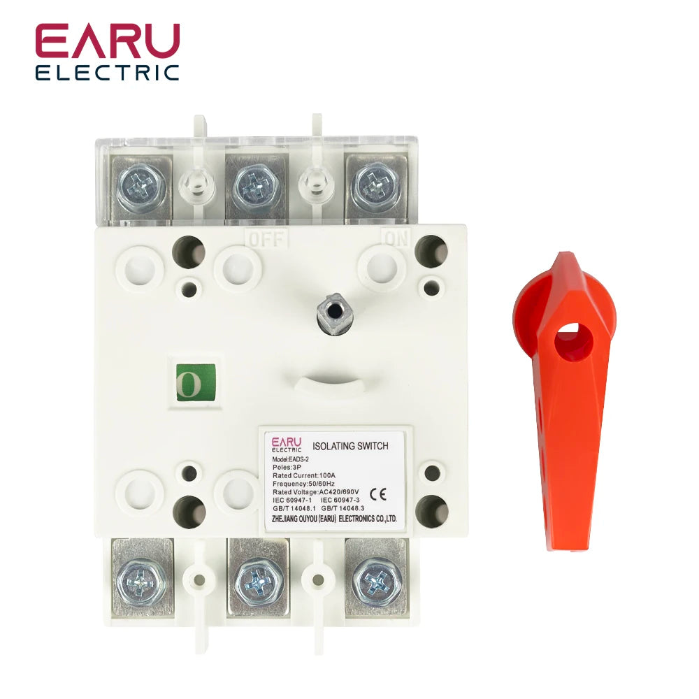 Sectionneur de charge 3P AC420/690V 100A 160A 250A, interrupteur à couteau, disjoncteur triphasé, interrupteur de transfert en armoire