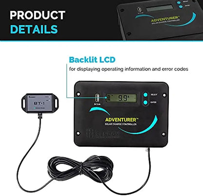 400W 12V Solar Kit with 30A PWM Charge Controller+ Mounting Brackets+Solar Connectors by 54 Energy - Renewable Energy Store