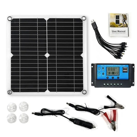 400W Solar Panel Kit With Dual 12V 5V USB Solar Controller by 54 Energy - Renewable Energy Store