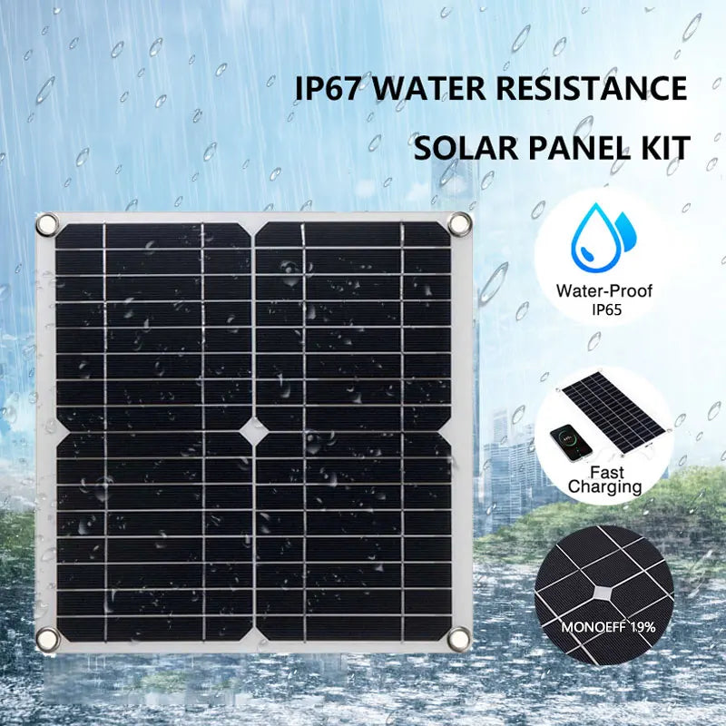 400W Solar Panel Kit With Dual 12V 5V USB Solar Controller by 54 Energy - Renewable Energy Store