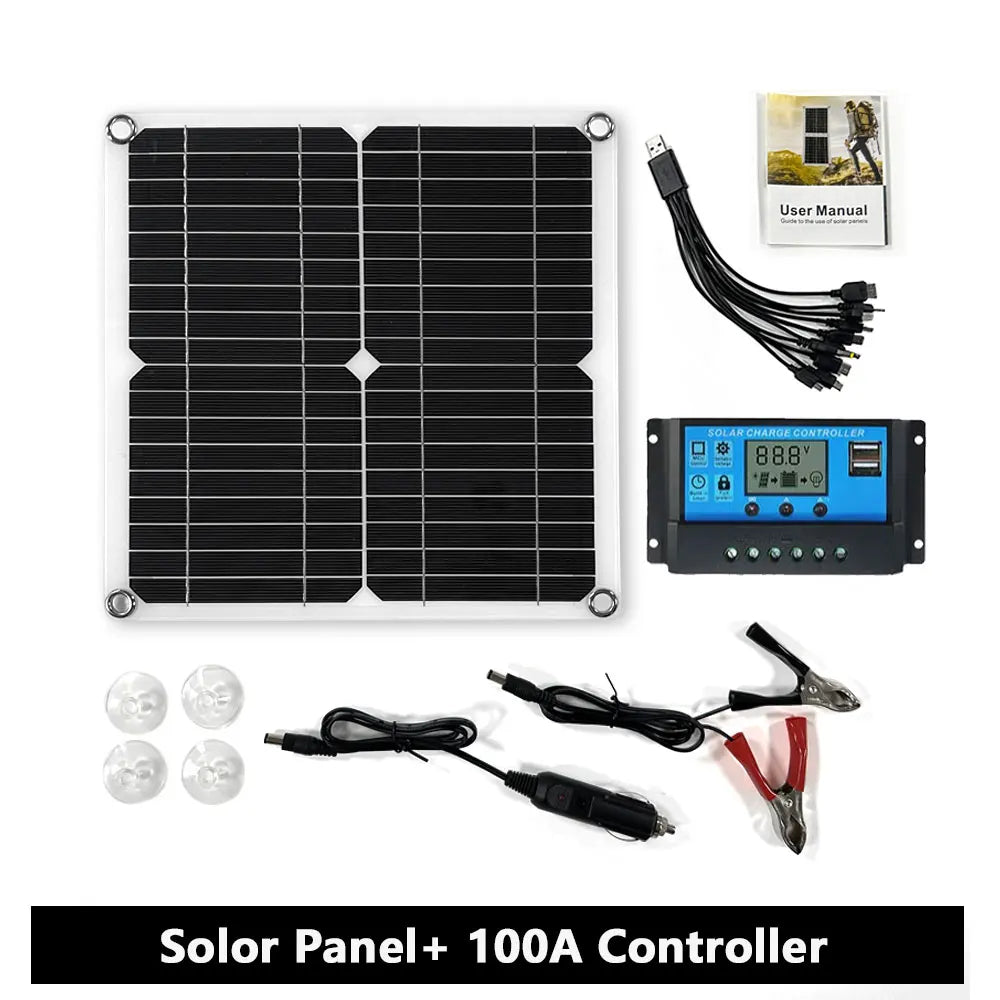 400W Solar Panel Kit With Dual 12V 5V USB Solar Controller by 54 Energy - Renewable Energy Store