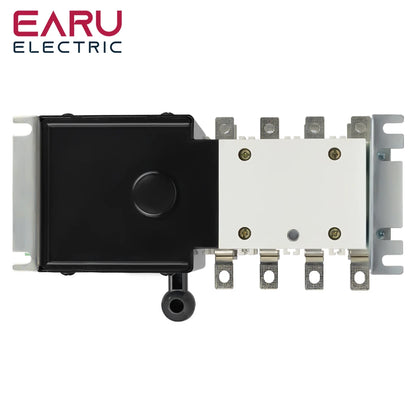 4P 160A AC400V ATS PC Commutateur de transfert automatique Sélecteur électrique Commutateurs auto ou manuels 2 entrées 1 sortie Alimentation ininterrompue
