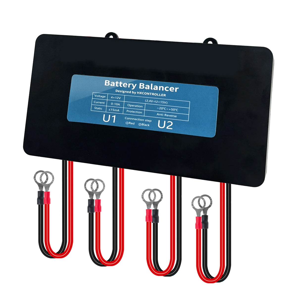 4x 12V Battery Equalizer 48V Voltage Balancer for Solar Systems by 54 Energy - Renewable Energy Store