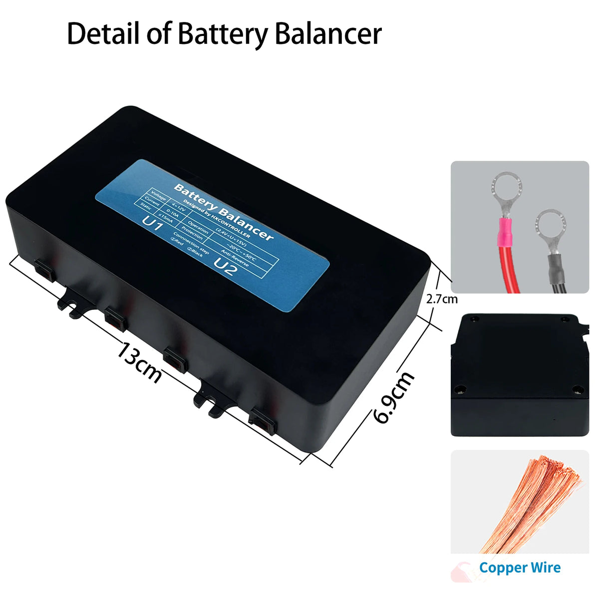 4x 12V Battery Equalizer 48V Voltage Balancer for Solar Systems by 54 Energy - Renewable Energy Store