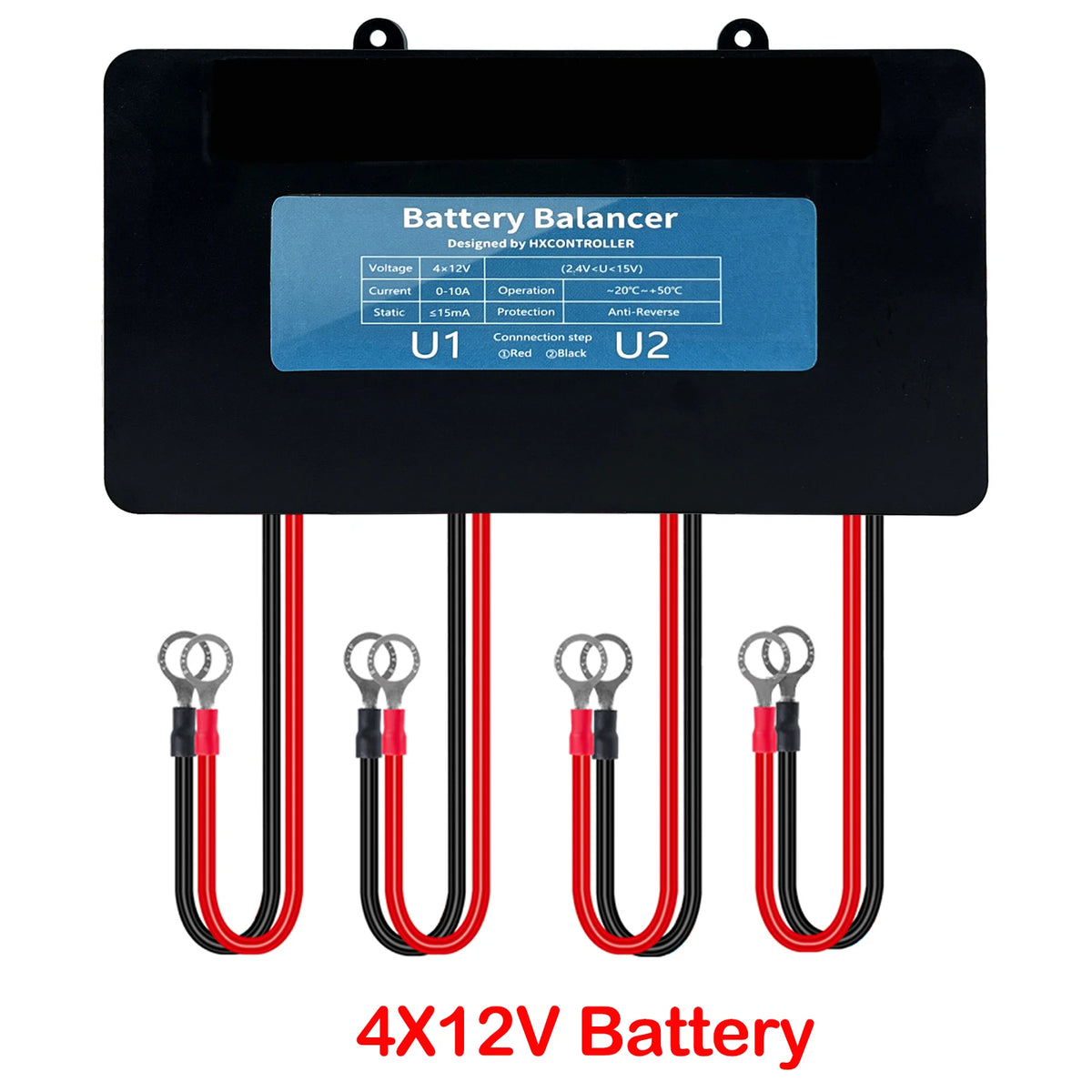 4x 12V Battery Equalizer 48V Voltage Balancer for Solar Systems by 54 Energy - Renewable Energy Store