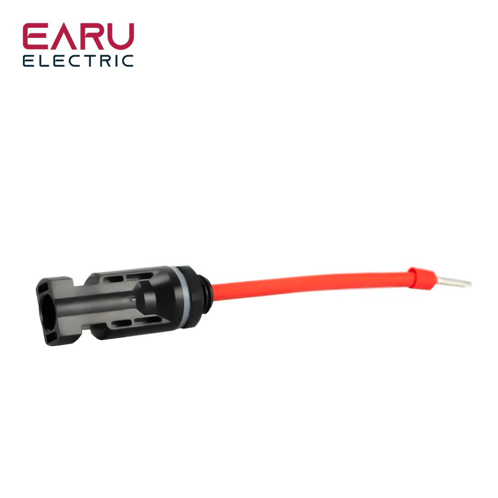 5 ENSEMBLES Connecteurs solaires photovoltaïques étanches IP67 Mâle/Femelle avec câble de 2,5 mm² 14AWG Borne E6012 pour boîte de jonction