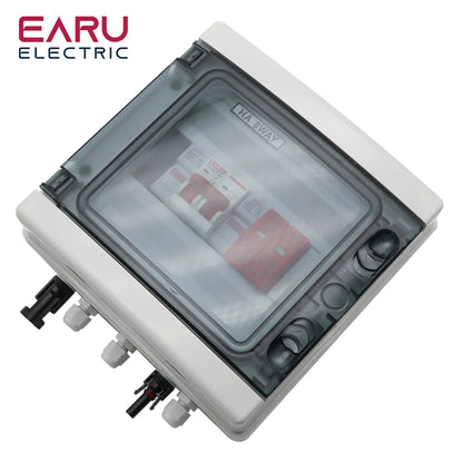 500V 1 Input 1 Output Solar photovoltaic PV Combiner Box With Lightning Protection DC Fuse MCB SPD Waterproof Box IP65 by 54 Energy - Renewable Energy Store