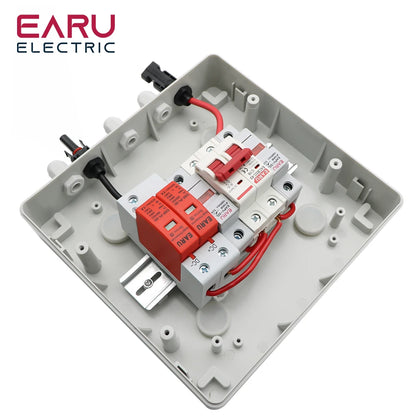 500V 1 Input 1 Output Solar photovoltaic PV Combiner Box With Lightning Protection DC Fuse MCB SPD Waterproof Box IP65 by 54 Energy - Renewable Energy Store