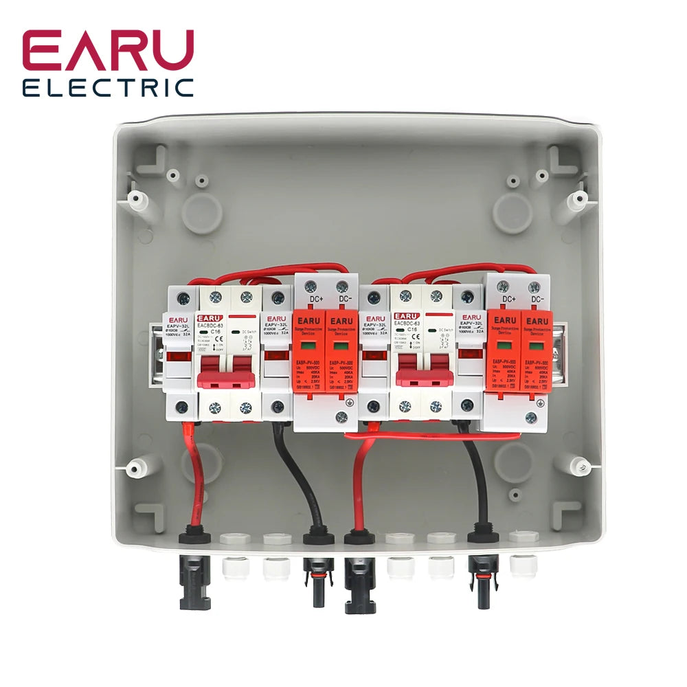 500V 2 Input 2 Output 2 String For Off Grid Solar Energy System Photovoltaic Array Solar PV Combiner Box DC Circuit Breaker by 54 Energy - Renewable Energy Store