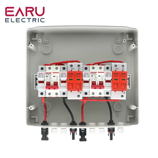 500V 2 Input 2 Output 2 String For Off Grid Solar Energy System Photovoltaic Array Solar PV Combiner Box DC Circuit Breaker by 54 Energy - Renewable Energy Store