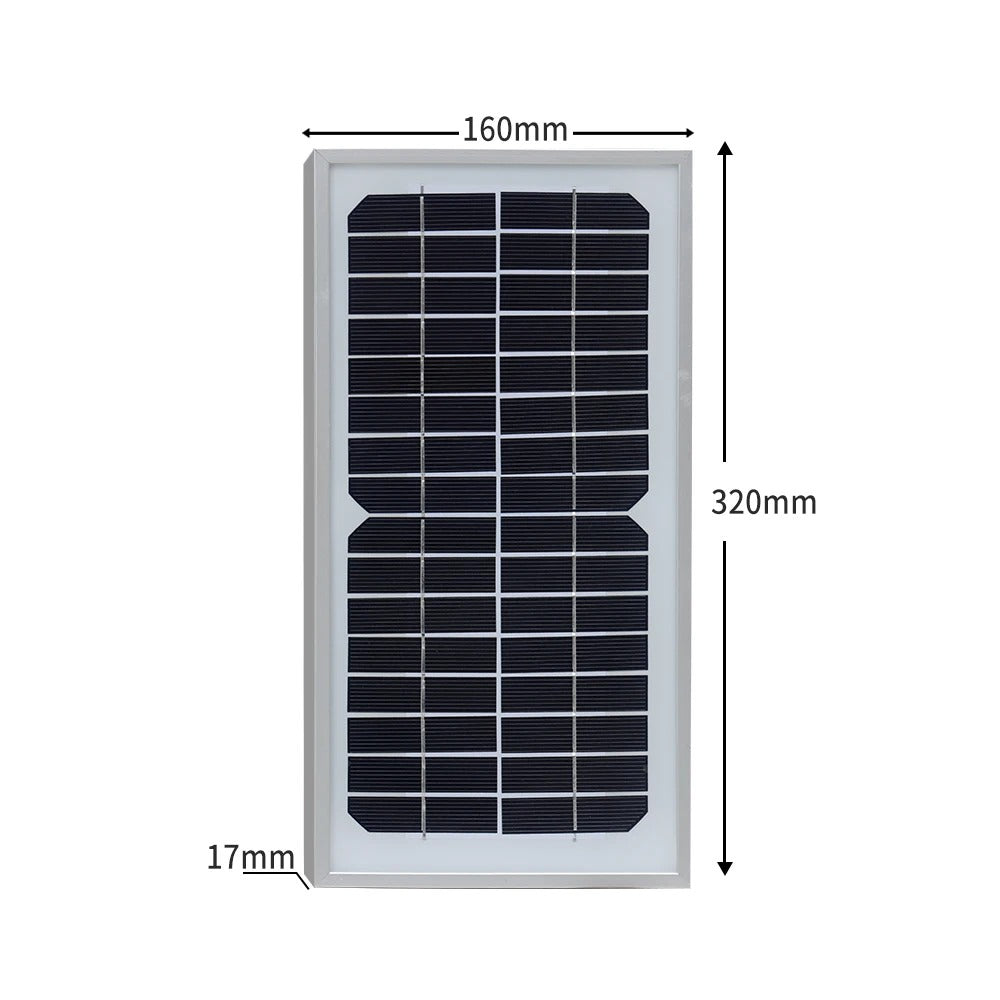 6v 10w Rigid Solar Panel Or 16v For Light Garden Pump Surveillance Camera Doorbell Lamp Camping 12v Battery Diy Power Charger