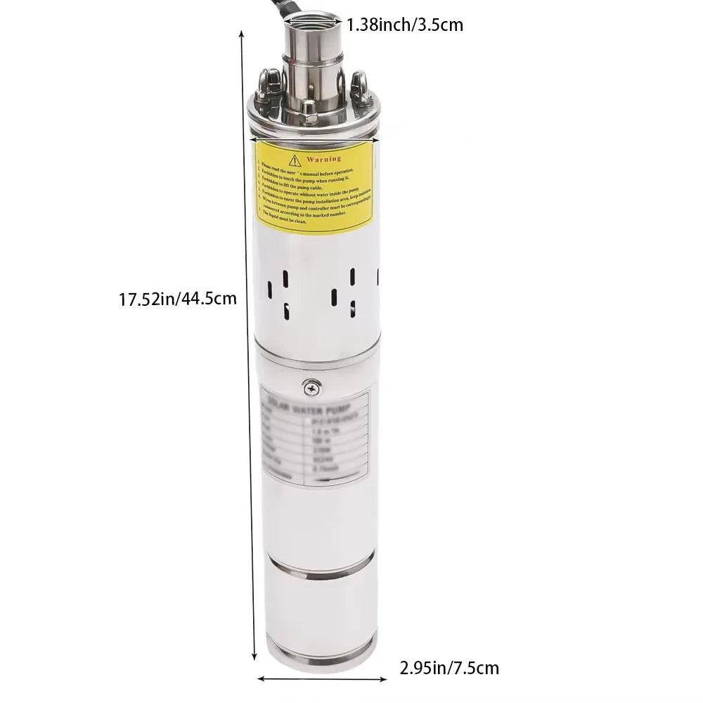750W 1000W 1200W DC Brushless Stainless Steel Submersible Pump by 54 Energy - Renewable Energy Store