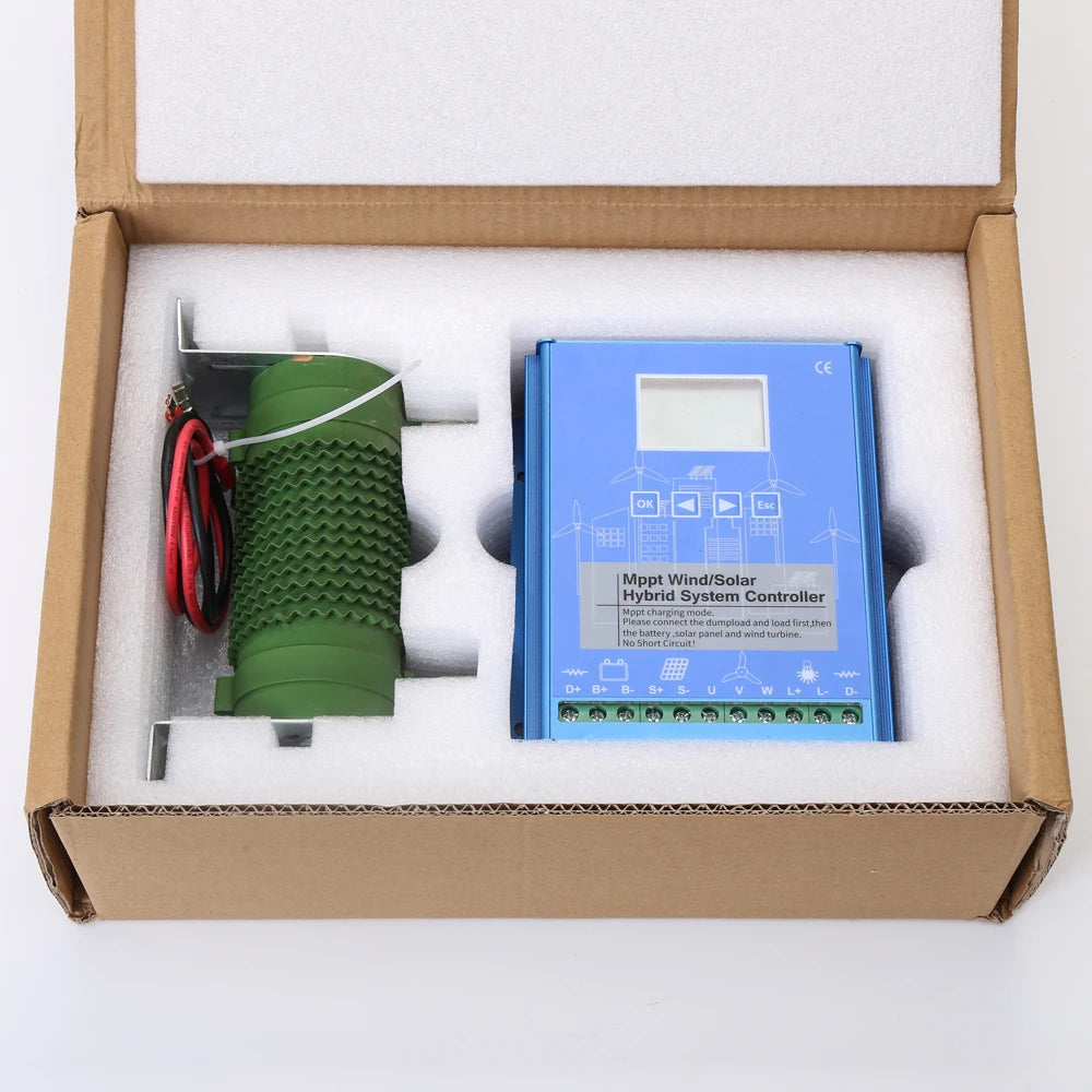 8000W MPPT Wind Solar Hybrid Controller Boost Charger 12V 24V 48V Free Dump Load Support Lithium Lifepo4 Lead Acid GEL Battery by 54 Energy - Renewable Energy Store