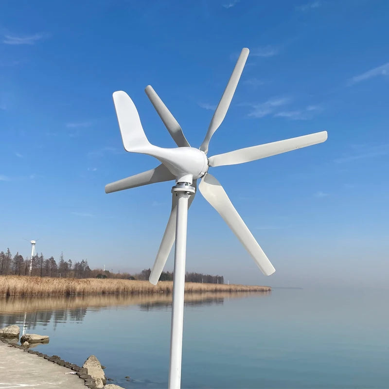 800W Wind Turbines for Home Use 12V 24V 48V Small Wind Turbine 0.8kw Generators Household 6 Blades by 54 Energy - Renewable Energy Store