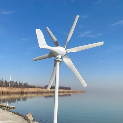800W Wind Turbines for Home Use 12V 24V 48V Small Wind Turbine 0.8kw Generators Household 6 Blades by 54 Energy - Renewable Energy Store