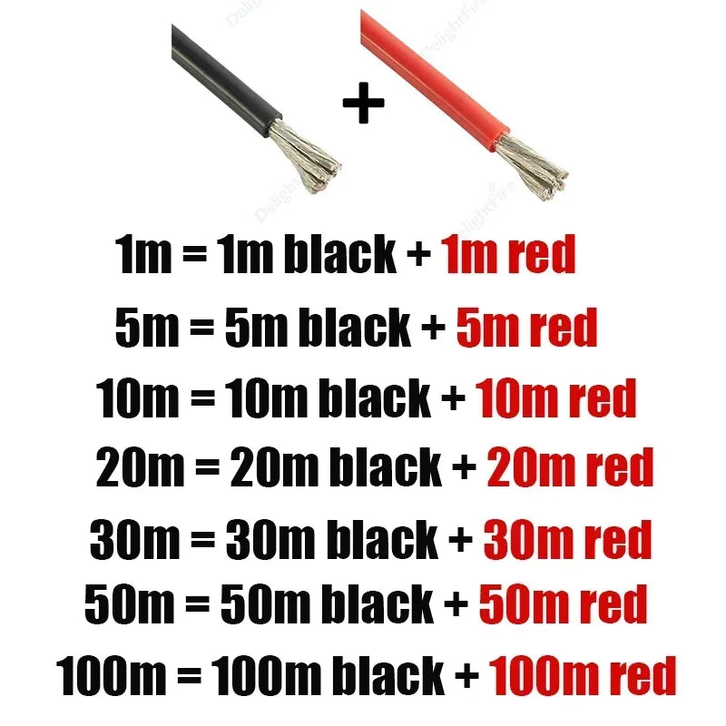 8AWG Heat Resistant Flexible Silicone Cable for Car Solar Panel Battery by 54 Energy - Renewable Energy Store