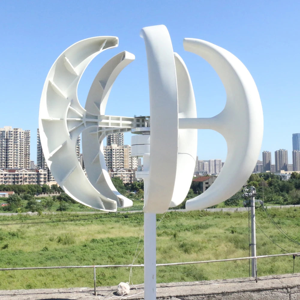 China Factory 8000W Vertical Axis Wind Turbine Generator For Home 8KW 12V 24V 48V with MPPT Controller Small Low Noise Windmill by 54 Energy - Renewable Energy Store