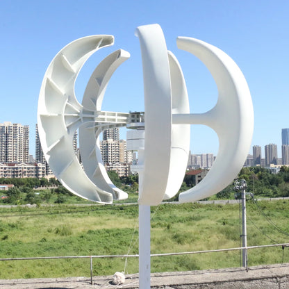 China Factory 8000W Vertical Axis Wind Turbine Generator For Home 8KW 12V 24V 48V with MPPT Controller Small Low Noise Windmill by 54 Energy - Renewable Energy Store